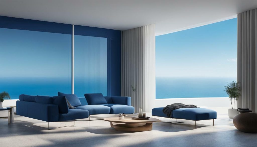 dark blue and sky blue