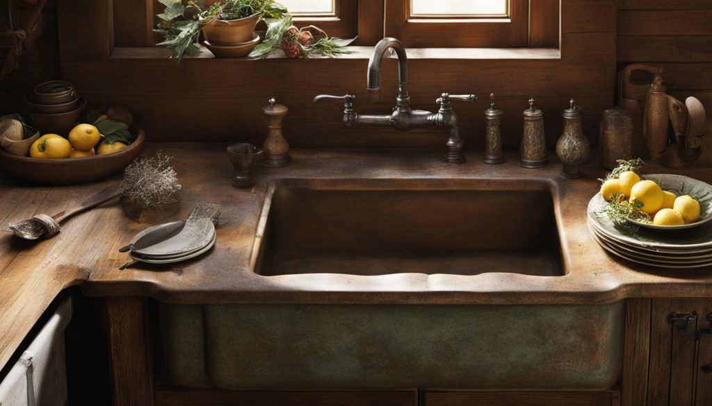 antique sink