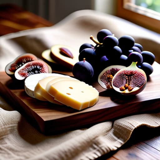 The Rustic Charcuterie Board on walnut wood.