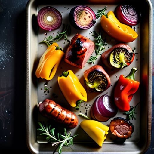 Sheet Pan Roasted Sausage and Root Vegetables