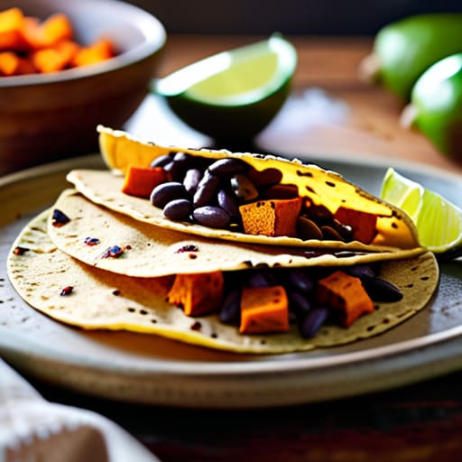 Soulful Sweet Potato & Black Bean Tacos.
