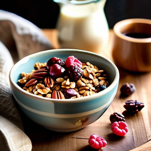 The Ultimate Homemade Granola with pecans.