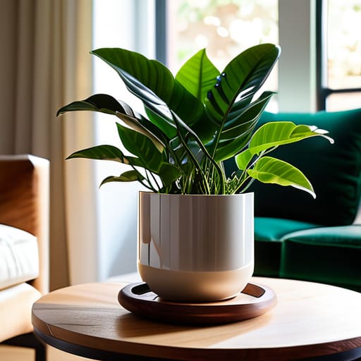 The Unstoppable ZZ Plant with green leaves.