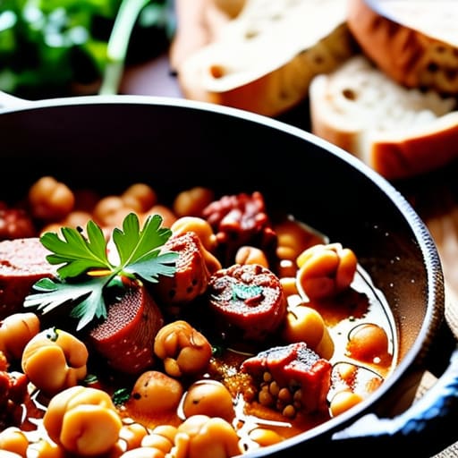 Smoky Spanish Chorizo and Chickpea Stew.